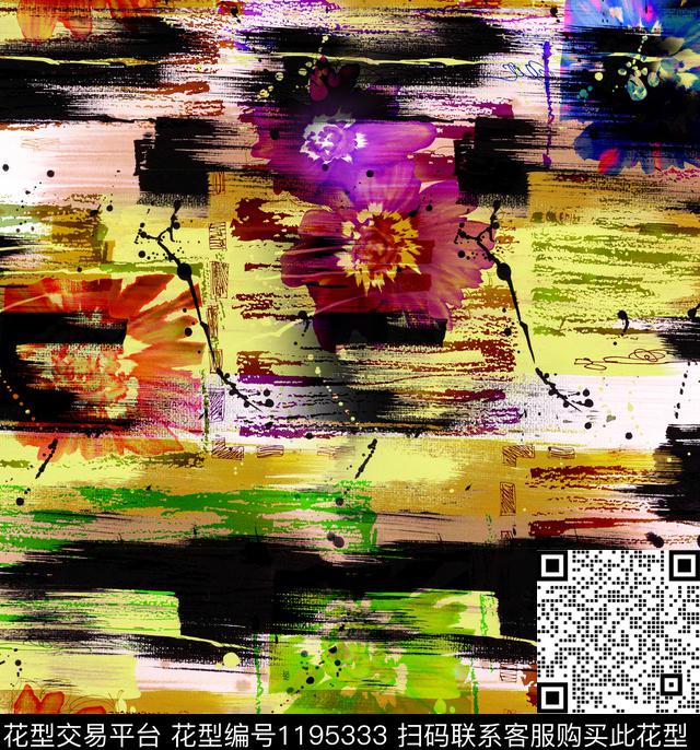 160630-2.jpg - 1195333 - 数码花型 花卉 抽象 - 数码印花花型 － 女装花型设计 － 瓦栏