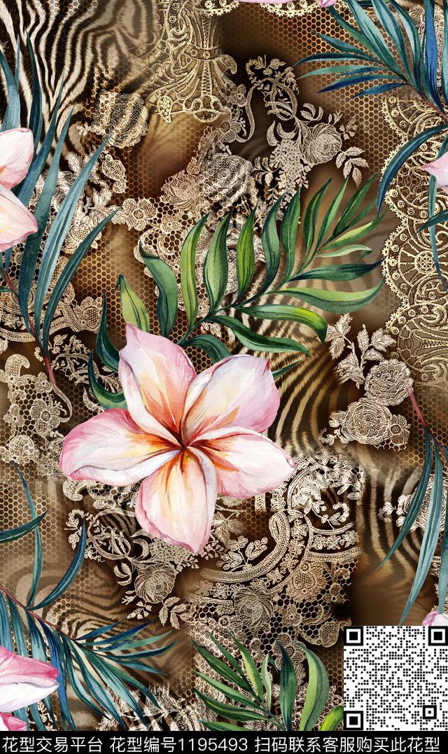 SHY03.jpg - 1195493 - 数码花型 抽象 花卉 - 数码印花花型 － 女装花型设计 － 瓦栏
