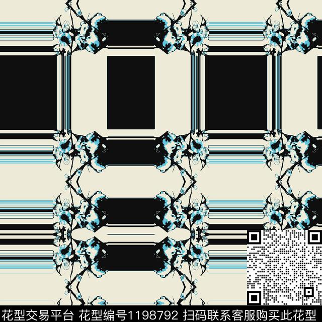 格纹001.jpg - 1198792 - 几何 格子 - 传统印花花型 － 其他花型设计 － 瓦栏