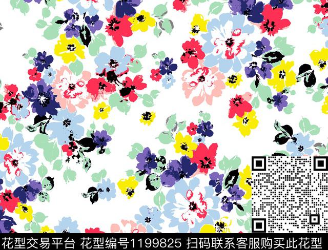 WL180703 副本.jpg - 1199825 - 花卉 大牌风 小碎花 - 传统印花花型 － 女装花型设计 － 瓦栏