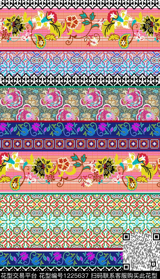 5504.jpg - 1225637 - 花卉 民族风 刺绣纹样 - 数码印花花型 － 女装花型设计 － 瓦栏