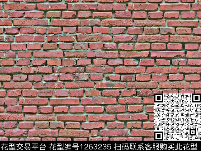20191001-1.jpg - 1263235 - 墙砖 逼真写实 红墙砖 - 数码印花花型 － 墙纸花型设计 － 瓦栏