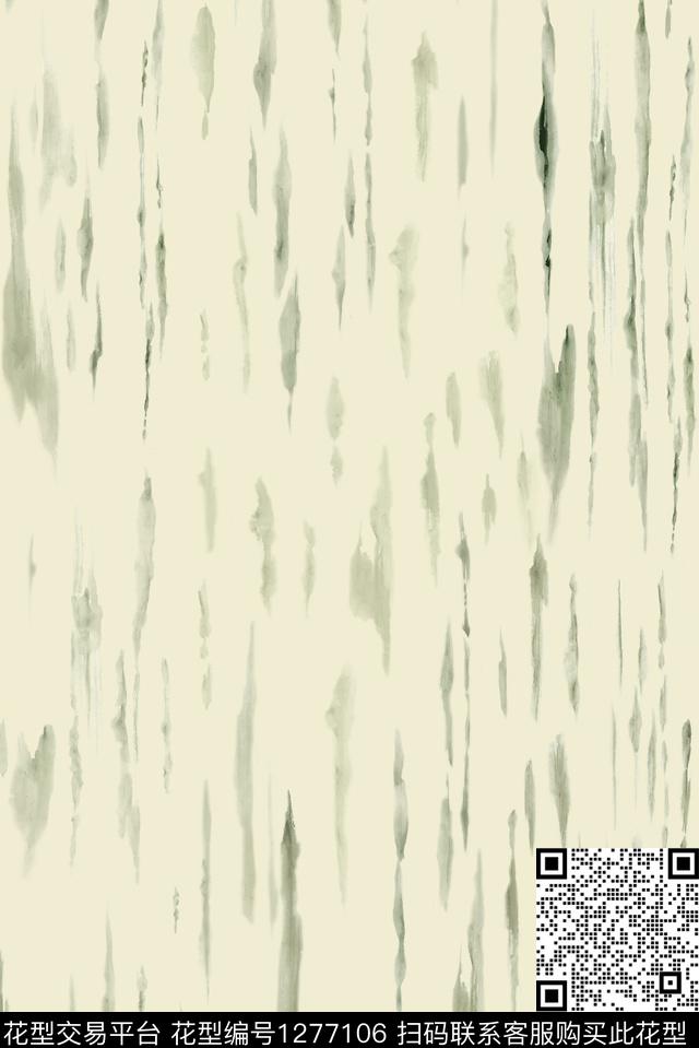 竹影.jpg - 1277106 - 笔触 大牌风 中国 - 数码印花花型 － 女装花型设计 － 瓦栏