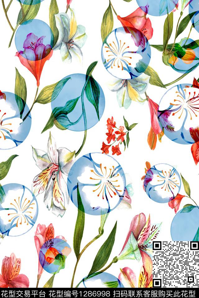 xcwh-dp08-B.jpg - 1286998 - 灰色花 佩斯利 花卉 - 数码印花花型 － 女装花型设计 － 瓦栏