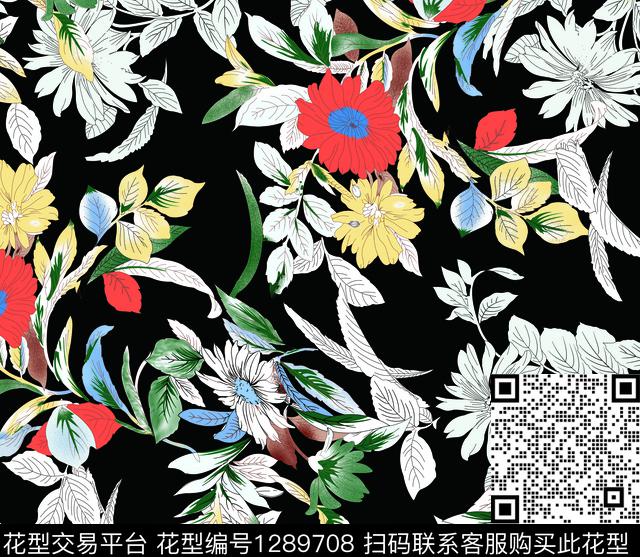 19.jpg - 1289708 - 数码花型 花卉 春夏花型 - 数码印花花型 － 女装花型设计 － 瓦栏