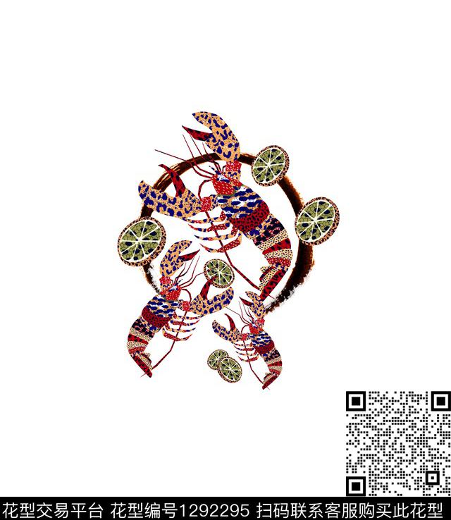 003.jpg - 1292295 - 动物 几何 抽象 - 数码印花花型 － 男装花型设计 － 瓦栏
