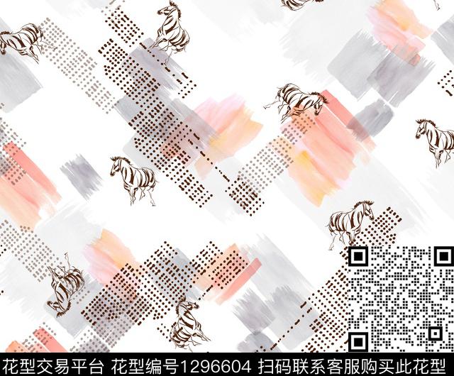 ZEBRAS.jpg - 1296604 - 笔触 水彩 大牌风 - 数码印花花型 － 男装花型设计 － 瓦栏