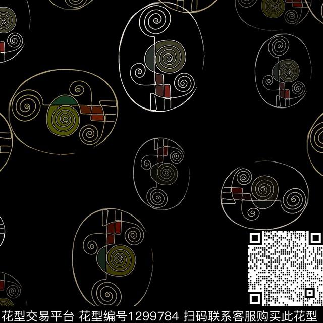 200225-yqbd-3-00.jpg - 1299784 - 几何 圆圈与波点 手绘线条笔触 - 传统印花花型 － 女装花型设计 － 瓦栏