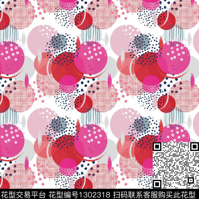 zoeq03073p.jpg - 1302318 - 深圳 几何 真丝 - 传统印花花型 － 女装花型设计 － 瓦栏