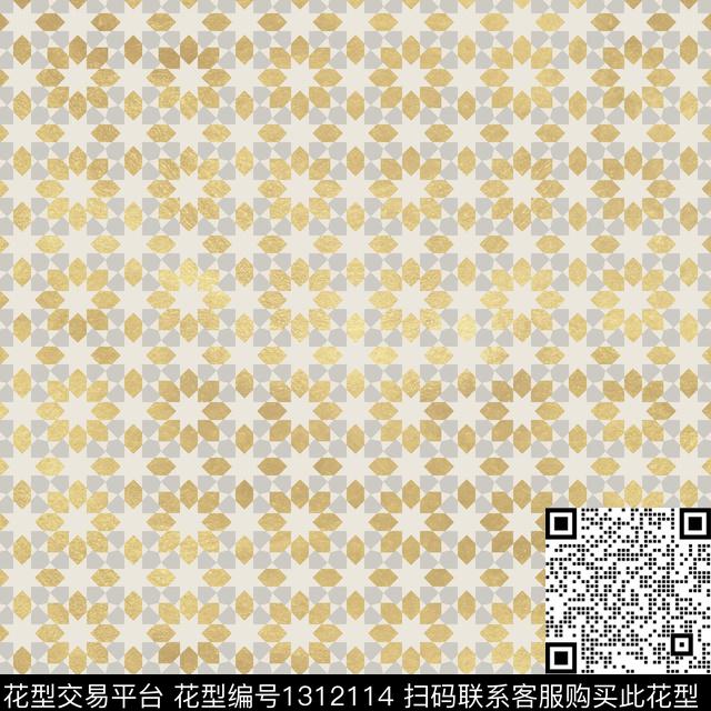c (4).jpg - 1312114 - 肌理 大牌风墙纸 中东 - 传统印花花型 － 墙纸花型设计 － 瓦栏