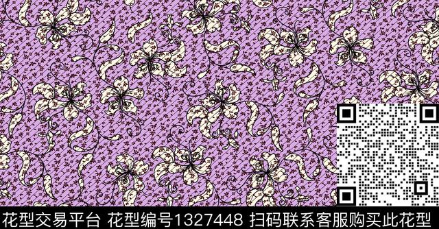0015259.jpg - 1327448 - 趋势花型 泳装花型 传统纹样 - 传统印花花型 － 女装花型设计 － 瓦栏