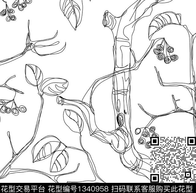 028.jpg - 1340958 - 大牌风 抽象 - 传统印花花型 － 女装花型设计 － 瓦栏