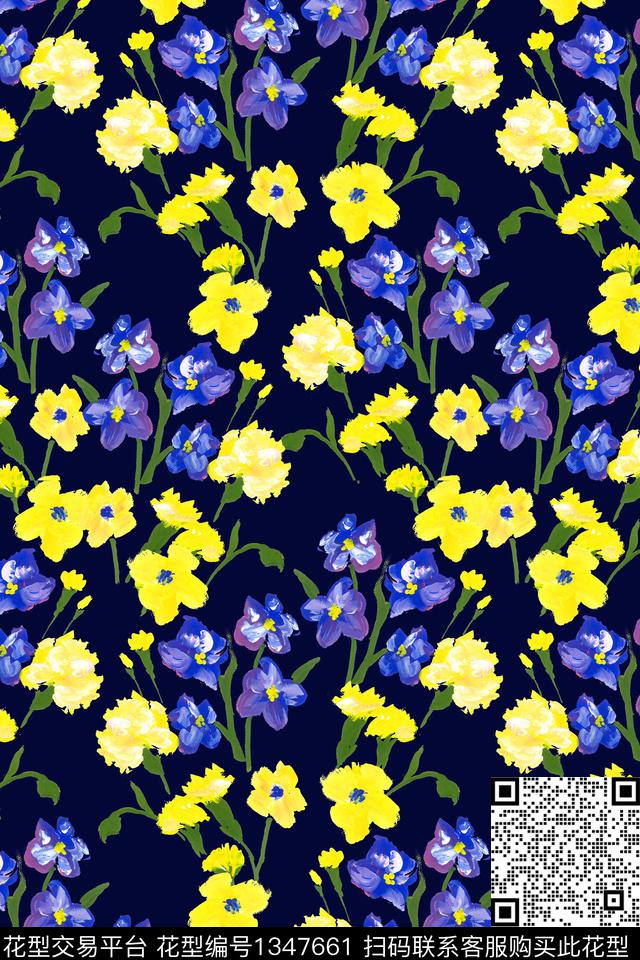 HDP RE.jpg - 1347661 - 花卉 大牌风 手绘花卉 - 数码印花花型 － 女装花型设计 － 瓦栏