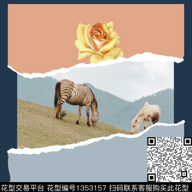 6.1.jpg - 1353157 - 风景定位 动物 花卉 - 数码印花花型 － 女装花型设计 － 瓦栏