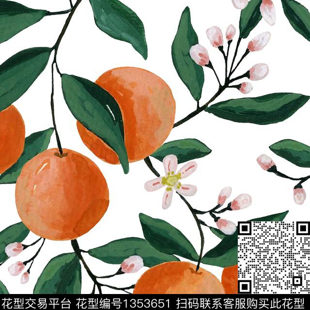 l10.jpg - 1353651 - 水果 水彩 春夏花型 - 数码印花花型 － 女装花型设计 － 瓦栏