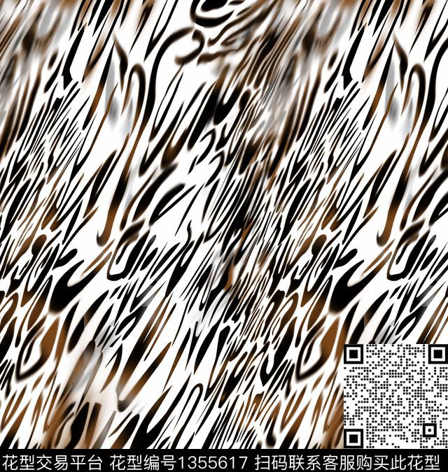2020-82.jpg - 1355617 - 抽象动物纹 网纱雪纺系列 淘宝热卖 - 传统印花花型 － 其他花型设计 － 瓦栏