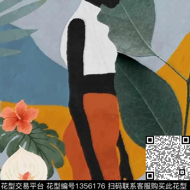 29.jpg - 1356176 - 时尚 插画 花卉 - 传统印花花型 － 方巾花型设计 － 瓦栏