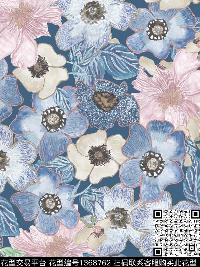 1 (1).jpg - 1368762 - 鲜花 连衣裙 照片花卉 - 数码印花花型 － 女装花型设计 － 瓦栏