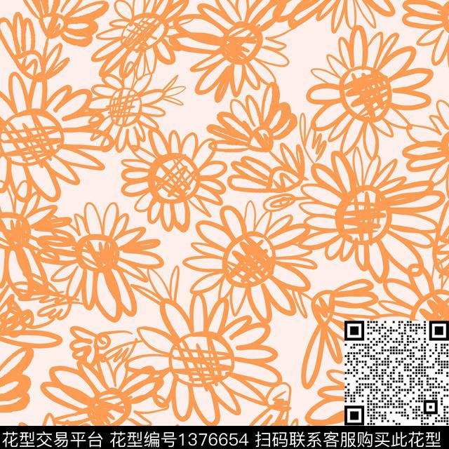 11.3.jpg - 1376654 - 花卉 大牌风 手绘 - 传统印花花型 － 女装花型设计 － 瓦栏