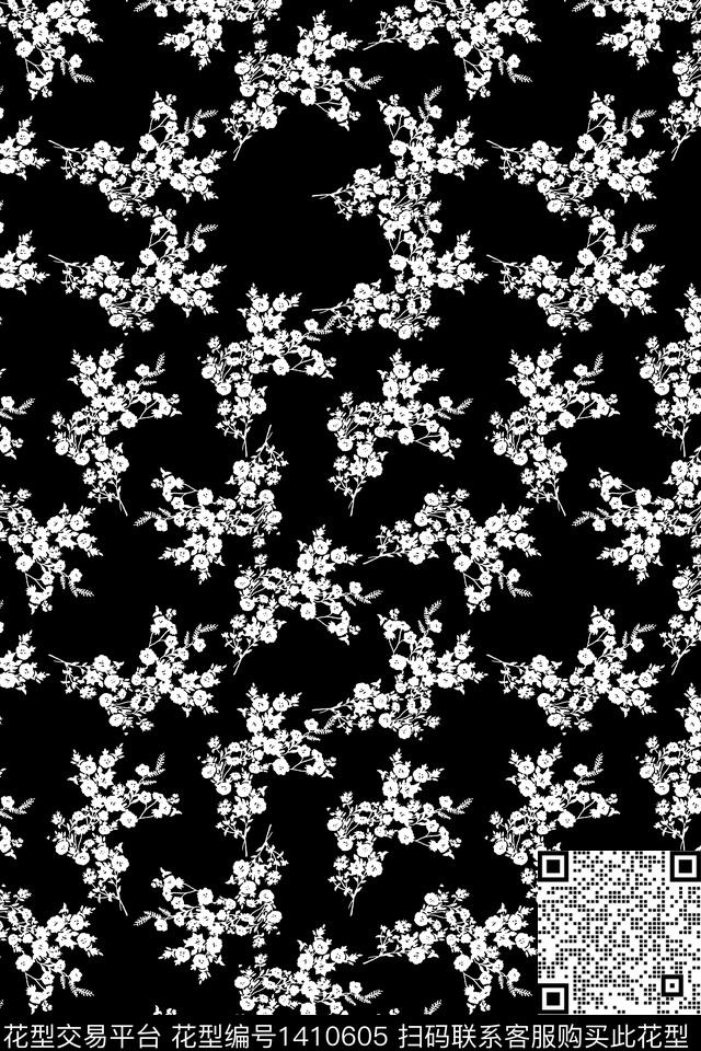 qx2049.jpg - 1410605 - 绿植树叶 数码花型 大牌风 - 数码印花花型 － 女装花型设计 － 瓦栏