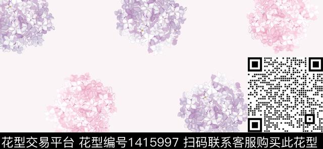 C绣球波点-循环面料.jpg - 1415997 - 时尚 家纺 波点 - 传统印花花型 － 女装花型设计 － 瓦栏