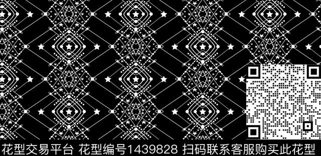 WL0714I.jpg - 1439828 - 线条 星空 几何 - 数码印花花型 － 女装花型设计 － 瓦栏