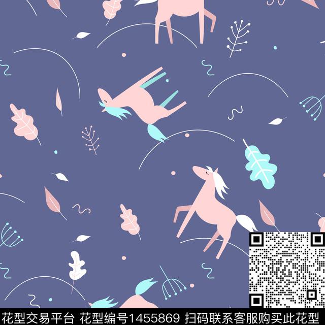 JYJN200004.jpg - 1455869 - 动物 大牌风 卡通 - 数码印花花型 － 女装花型设计 － 瓦栏