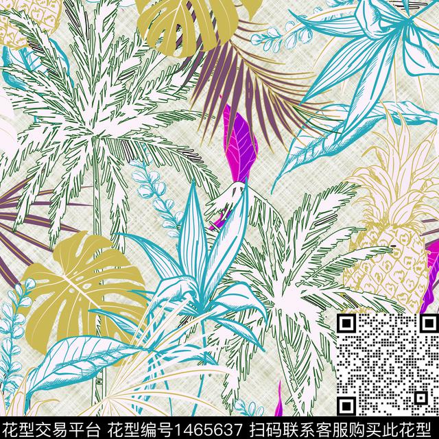 28.jpg - 1465637 - 大牌风 热带花型 欧美 - 数码印花花型 － 女装花型设计 － 瓦栏