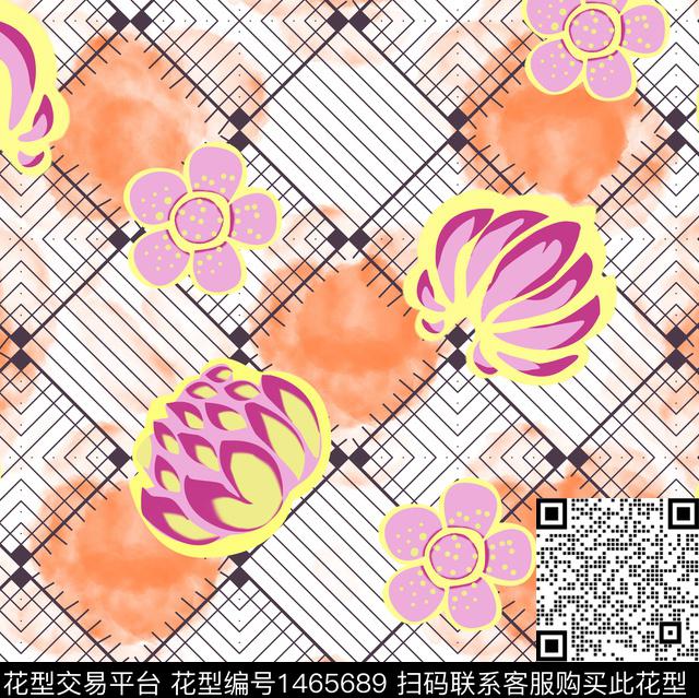 2.jpg - 1465689 - 格子 时尚 花型 - 数码印花花型 － 女装花型设计 － 瓦栏