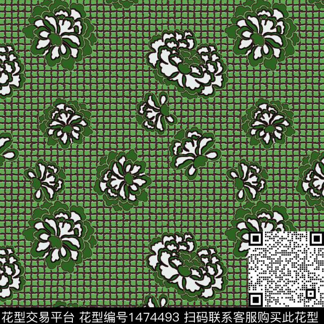 WL-20220118-3Y.jpg - 1474493 - 格子 时尚 女装 - 传统印花花型 － 女装花型设计 － 瓦栏