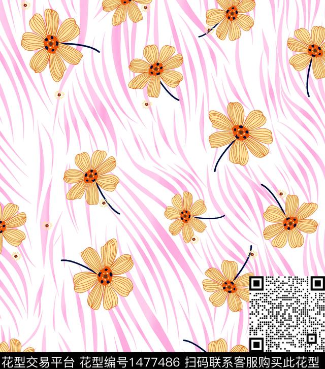 ST-0007.jpg - 1477486 - 几何 格子 绿植树叶 - 数码印花花型 － 女装花型设计 － 瓦栏