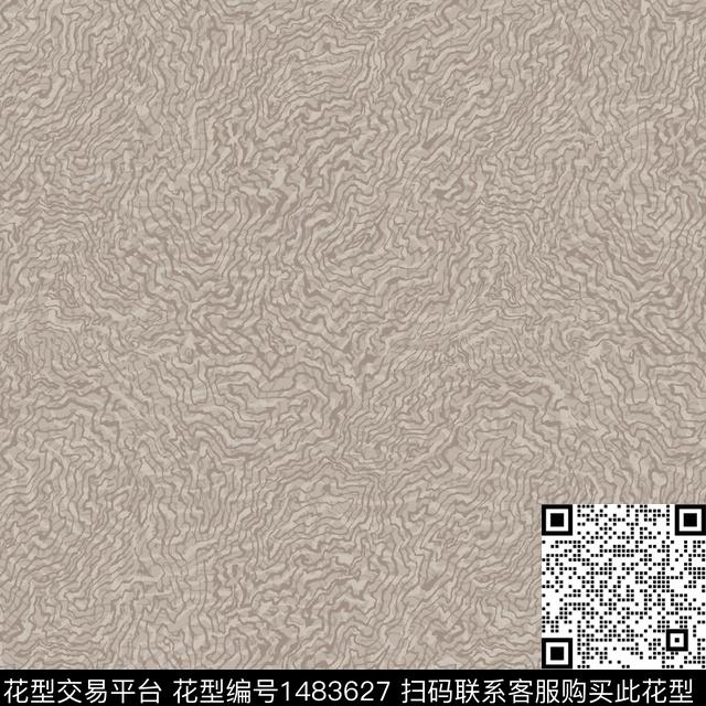 stract-4.jpg - 1483627 - 波浪纹 写意 线条 - 传统印花花型 － 沙发布花型设计 － 瓦栏