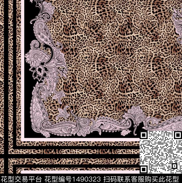 2022041002.jpg - 1490323 - 格子 黑白条纹 豹纹 - 传统印花花型 － 女装花型设计 － 瓦栏