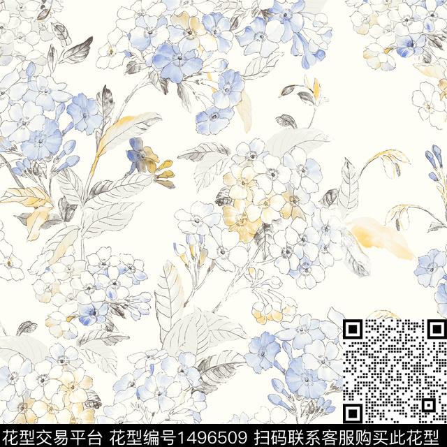 1413021+1.jpg - 1496509 - 抽象花卉 女装 花卉 - 传统印花花型 － 女装花型设计 － 瓦栏