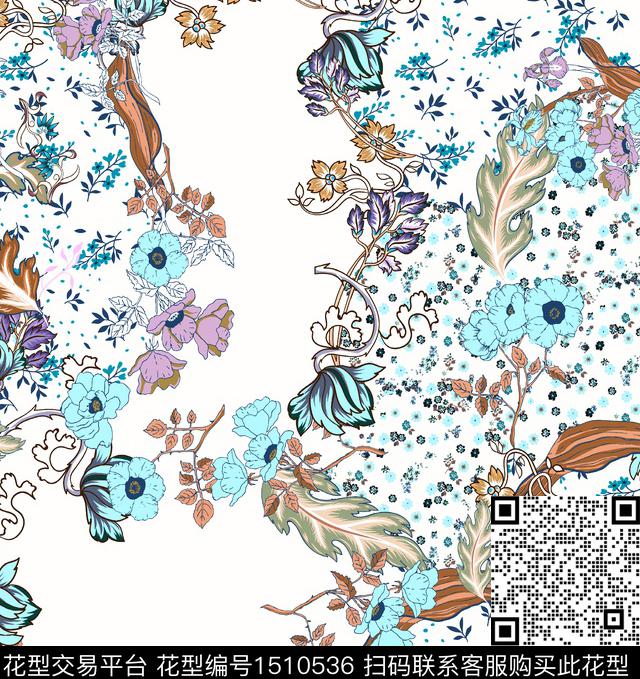 2022.0825-1.jpg - 1510536 - 纸印花 植物 水彩花卉 - 数码印花花型 － 女装花型设计 － 瓦栏