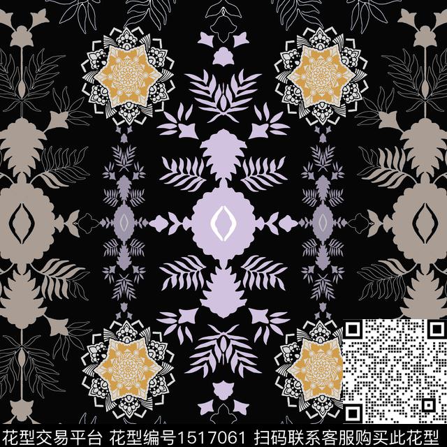20221007-民族风-3-2.jpg - 1517061 - 女装 民族风 传统花型 - 传统印花花型 － 女装花型设计 － 瓦栏