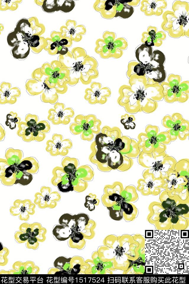 2022-10-27.jpg - 1517524 - 定位花 数码花型 花卉 - 数码印花花型 － 女装花型设计 － 瓦栏