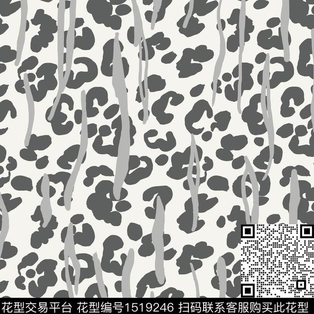 ZJY20221119.jpg - 1519246 - 豹纹 床品 豹子 - 传统印花花型 － 床品花型设计 － 瓦栏