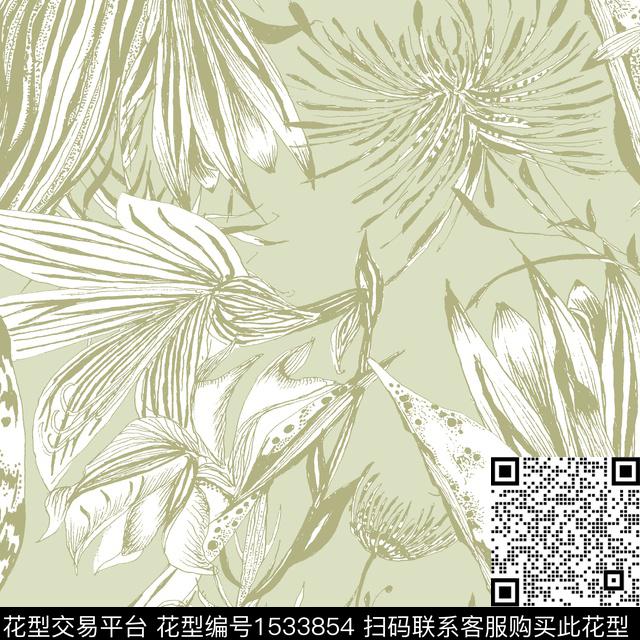 R2304008.jpg - 1533854 - 2024春夏 流行色 素雅 - 传统印花花型 － 女装花型设计 － 瓦栏