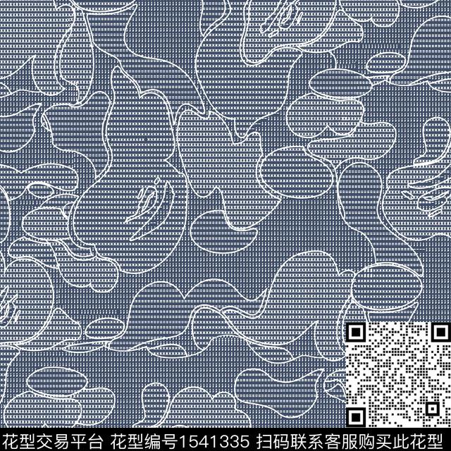 R2306056A.jpg - 1541335 - 线条 黑白花型 迷彩 - 传统印花花型 － 男装花型设计 － 瓦栏