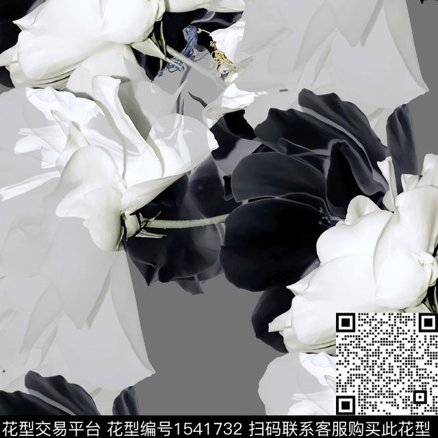 R2306076.jpg - 1541732 - 扎染花型 天空 立体几何 - 数码印花花型 － 男装花型设计 － 瓦栏