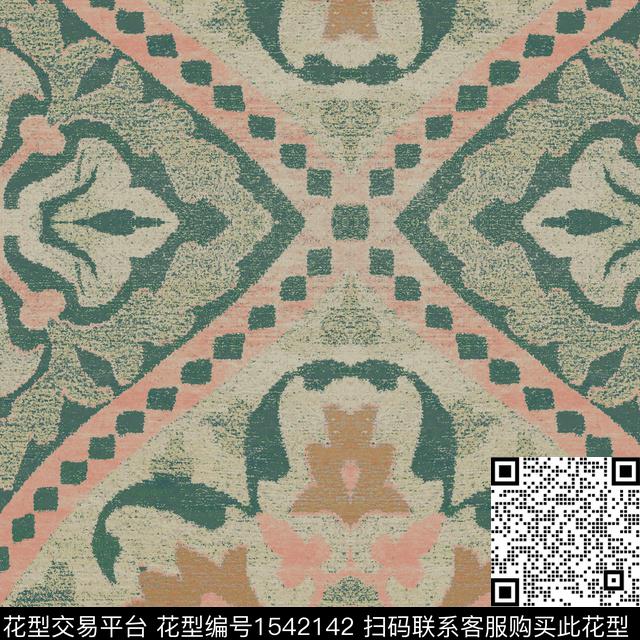 RM103 pv.jpg - 1542142 - 民族风 花纹 纹理 - 数码印花花型 － 窗帘花型设计 － 瓦栏