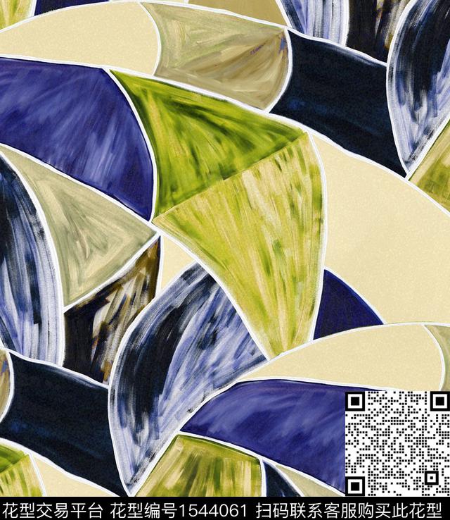 R2306086A.jpg - 1544061 - 抽象 手绘迷彩 艺术格纹 - 数码印花花型 － 男装花型设计 － 瓦栏