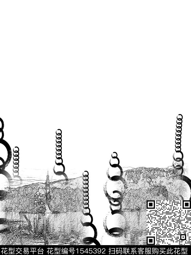 20220305-6.jpg - 1545392 - 水墨风 圈环 抽象男装 - 数码印花花型 － 男装花型设计 － 瓦栏