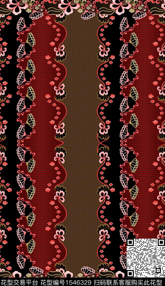 234.jpg - 1546329 - 民族风 定位 花纹 - 数码印花花型 － 女装花型设计 － 瓦栏