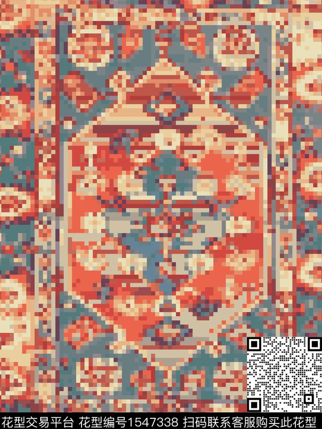 ZZ190 copia.jpg - 1547338 - 民族风 马赛克 地毯 - 数码印花花型 － 其他花型设计 － 瓦栏