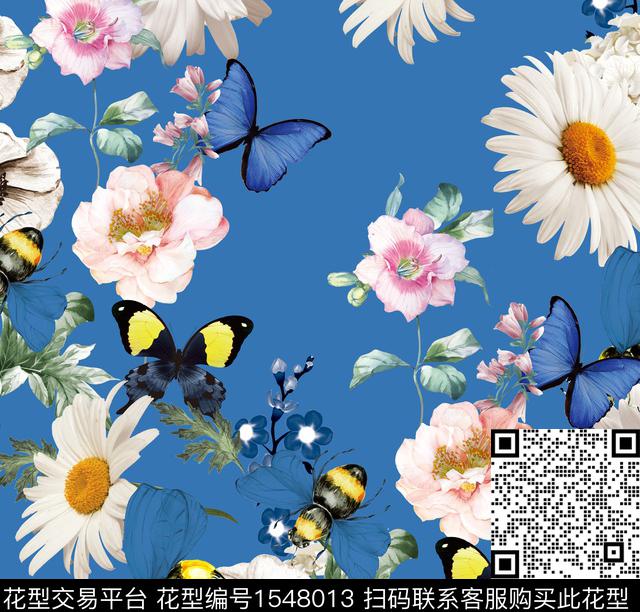 01 (1).jpg - 1548013 - 花卉 蝴蝶 昆虫 - 数码印花花型 － 女装花型设计 － 瓦栏