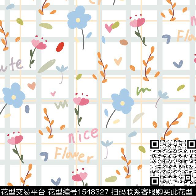 R2307084.jpg - 1548327 - 趣味 童装 小兔子 - 数码印花花型 － 童装花型设计 － 瓦栏
