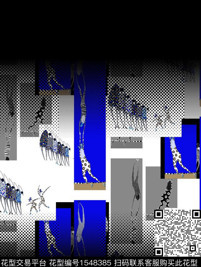 20220403-2-1.jpg - 1548385 - 定位花 几何 抽象男装 - 数码印花花型 － 男装花型设计 － 瓦栏