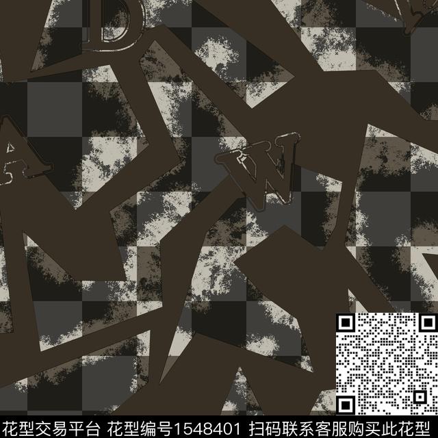 20220405-3.jpg - 1548401 - 格子 几何 抽象男装 - 数码印花花型 － 男装花型设计 － 瓦栏